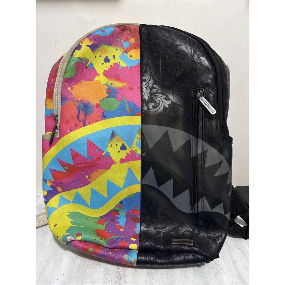 SPRAYGROUND EUPHORIC DARKNESS BACKPACK WORN